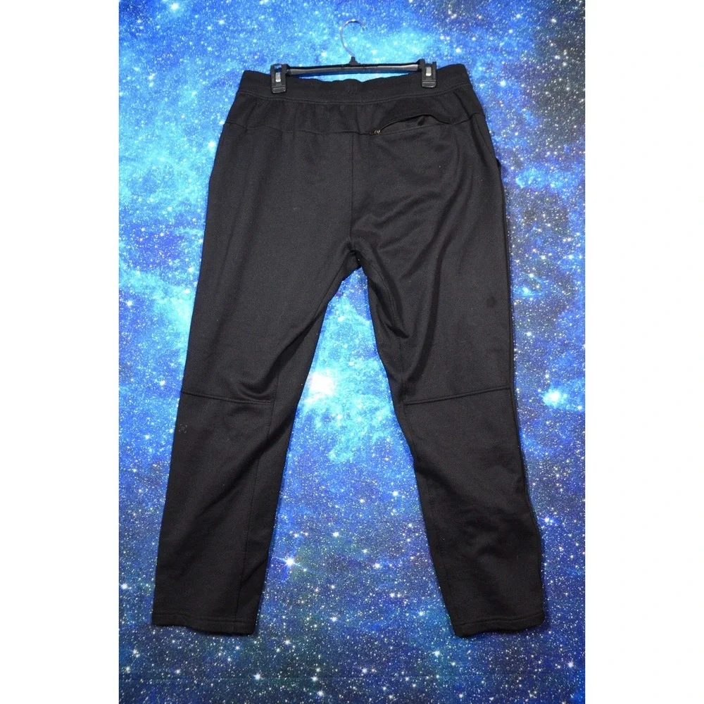 Lululemon Sweatpants Mens Large Black Drawstring Zip Pocket Tapered Athletic
